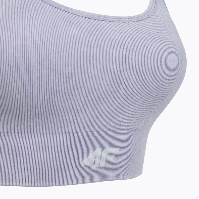Бюстгальтер для тренувань 4F Solar Punk F203 violet allover 10
