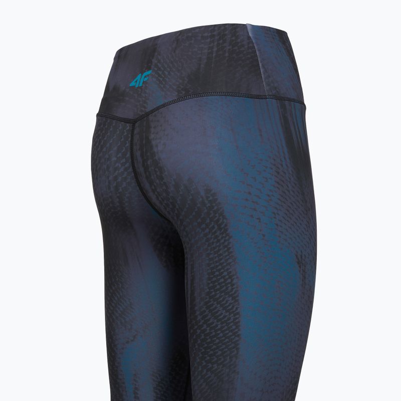 Легінси для тренувань жіночі 4F Solar Punk FNK F454 sea green allover 12