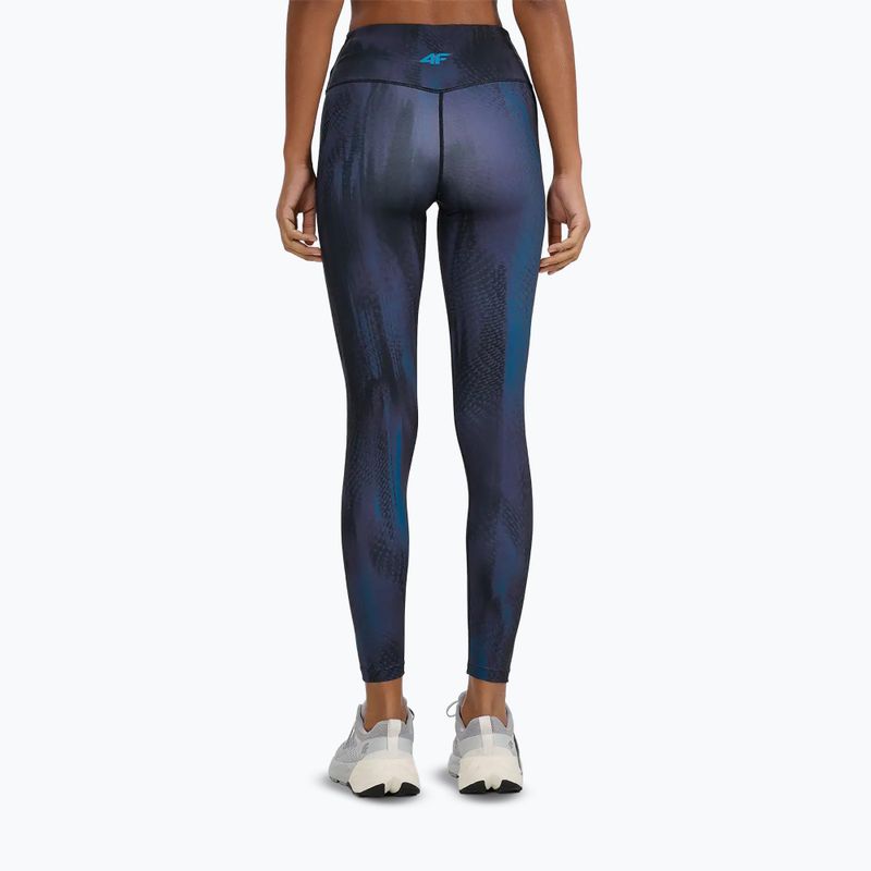 Легінси для тренувань жіночі 4F Solar Punk FNK F454 sea green allover 3