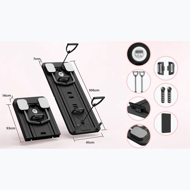Реформер для пілатесу Extralink DNXGHJNKERMLPM Black 4