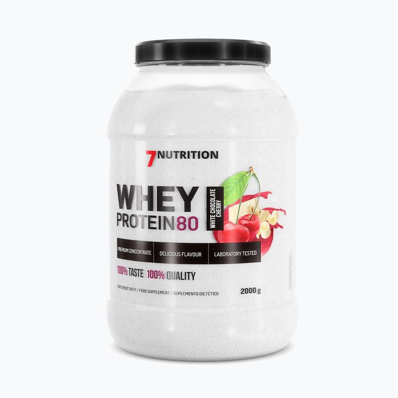 Whey 7Nutrition Protein 80 2кг білий шоколад-вишня 7Nu000235