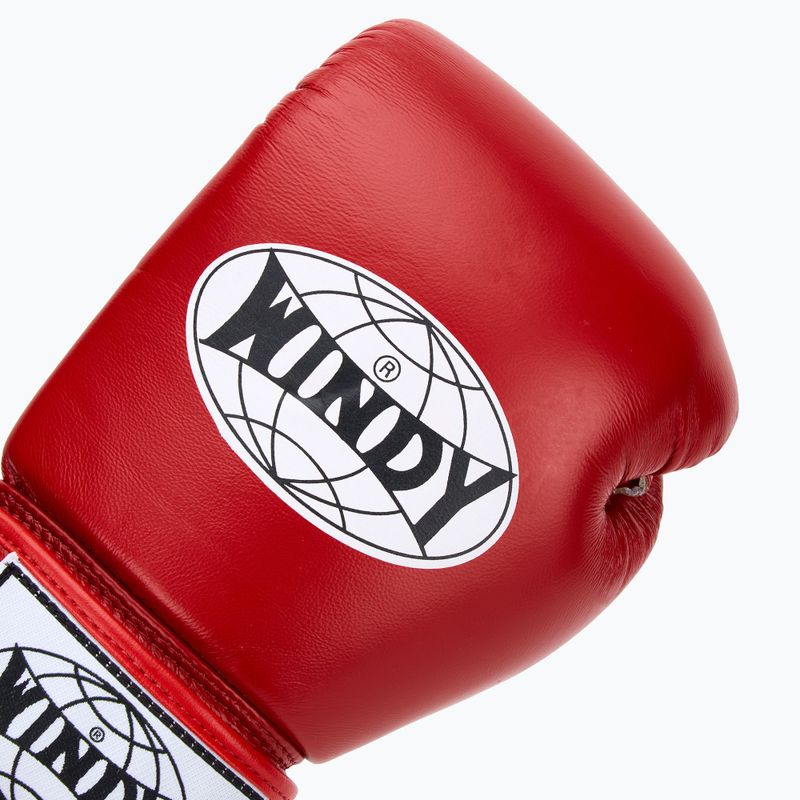 Рукавиці боксерські WINDY Classic Genuine Leather red 5