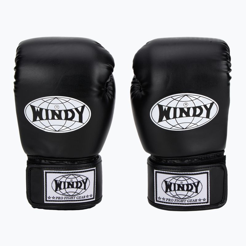 Рукавиці боксерські WINDY Classic Synthetic Leather black 2