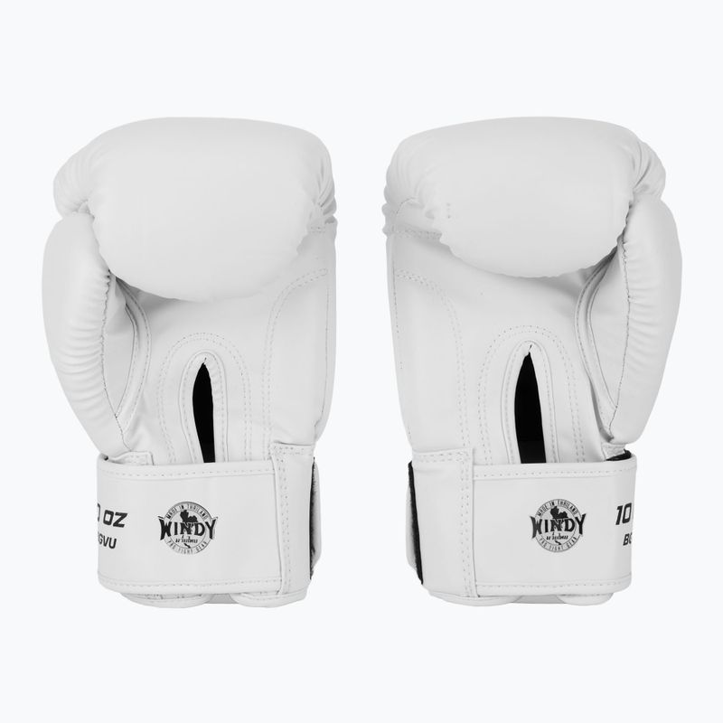 Рукавиці боксерські WINDY Classic Synthetic Leather white 3