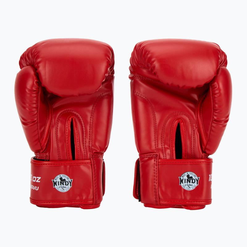 Рукавиці боксерські WINDY Classic Synthetic Leather red 3