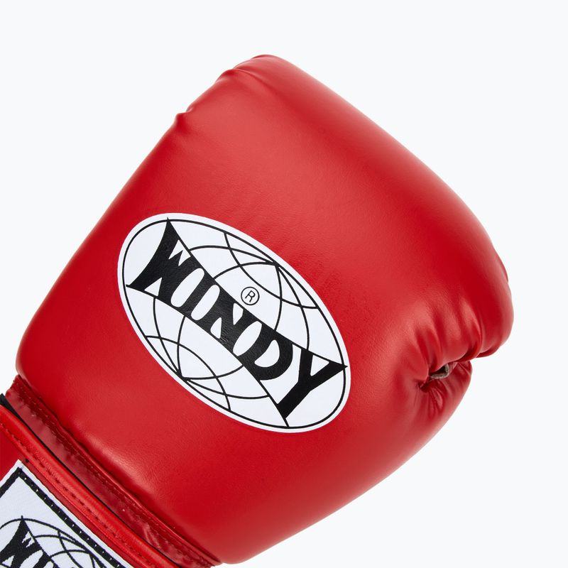 Рукавиці боксерські WINDY Classic Synthetic Leather red 5