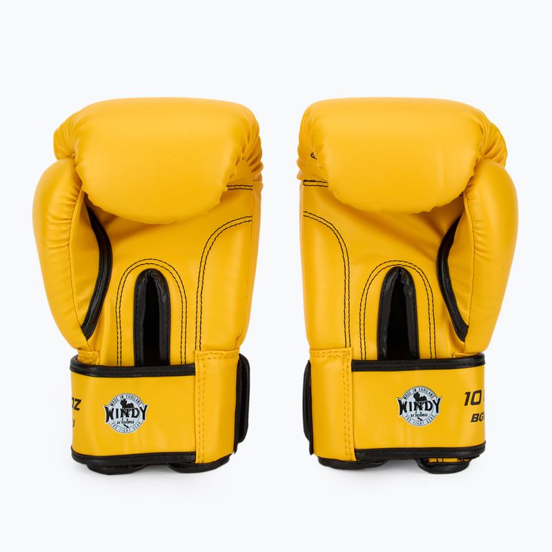 Рукавиці боксерські WINDY Classic Synthetic Leather yellow 3