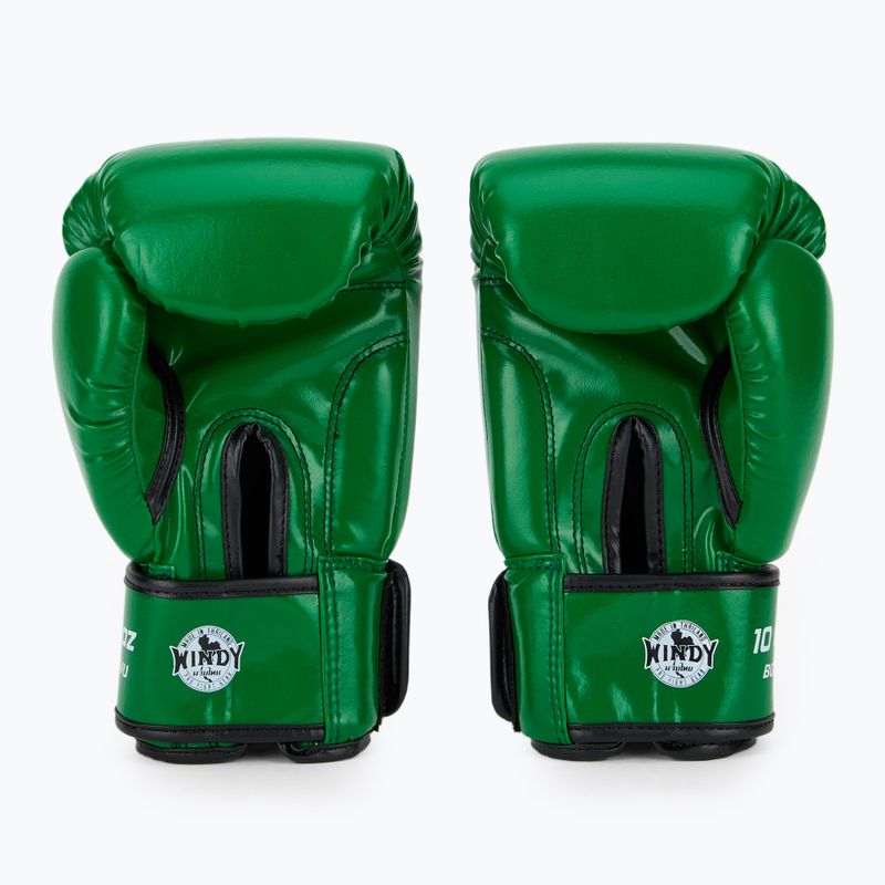 Рукавиці боксерські WINDY Classic Synthetic Leather green 3