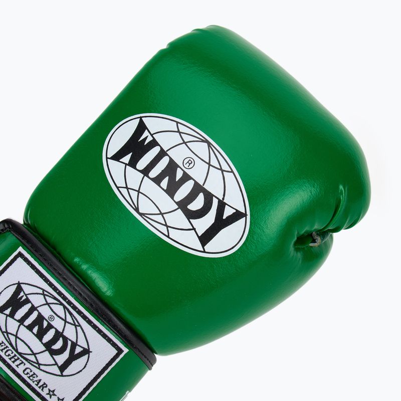 Рукавиці боксерські WINDY Classic Synthetic Leather green 5