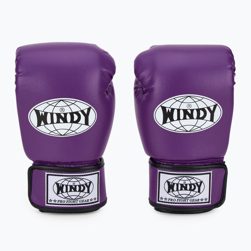 Рукавиці боксерські WINDY Classic Synthetic Leather purple 2
