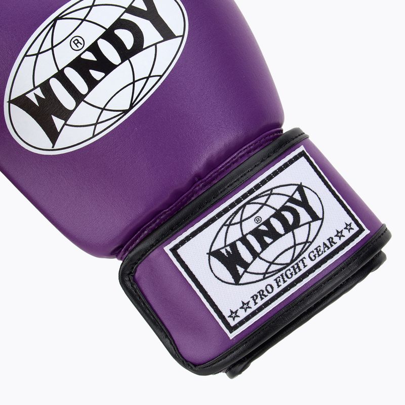 Рукавиці боксерські WINDY Classic Synthetic Leather purple 6