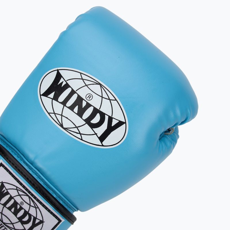 Рукавиці боксерські WINDY Classic Synthetic Leather sky blue 5