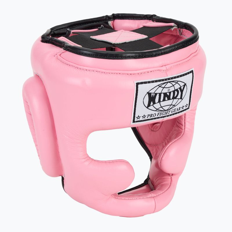 Шолом боксерський WINDY Genuine Leather pink
