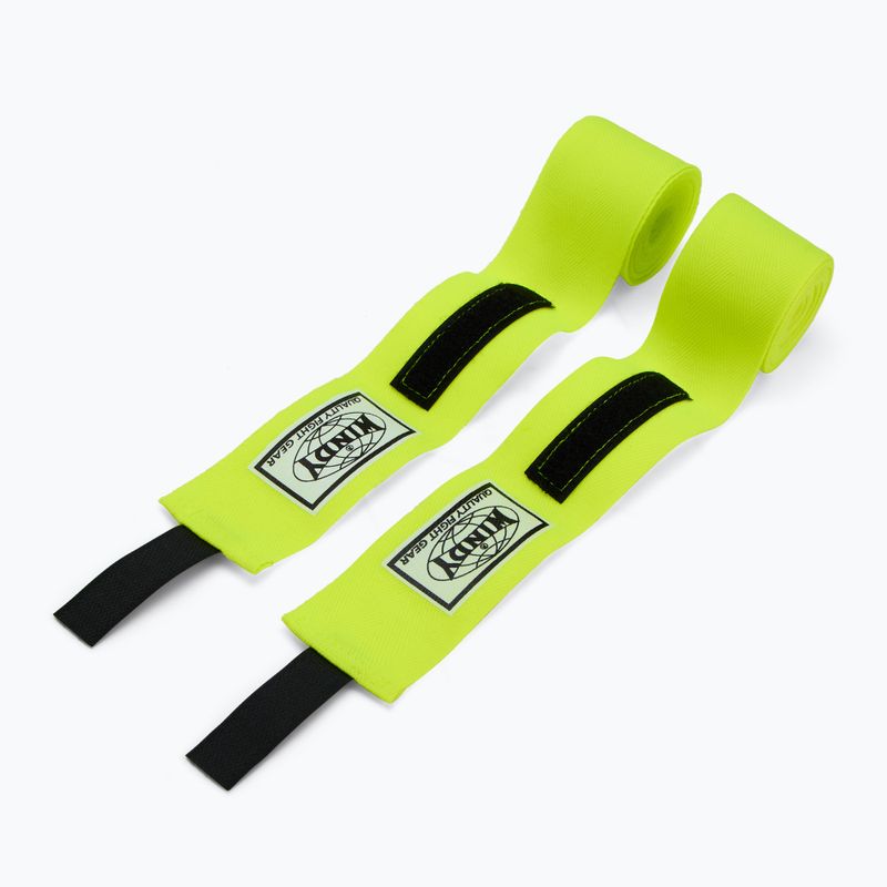 Бинти боксерські Windy HW-2 450 см green flueo 2