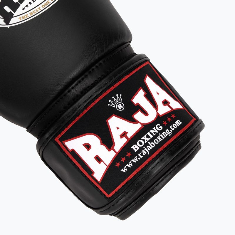 Рукавиці боксерські RAJA BOXING Single Standard Genuine Leather black 6