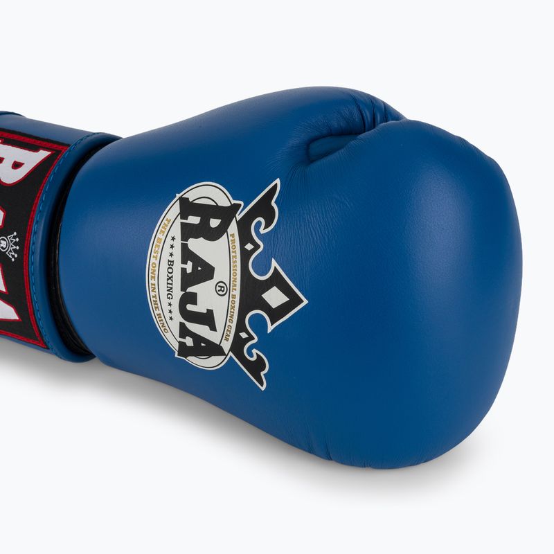 Рукавиці боксерські RAJA BOXING Single Standard Genuine Leather blue 5