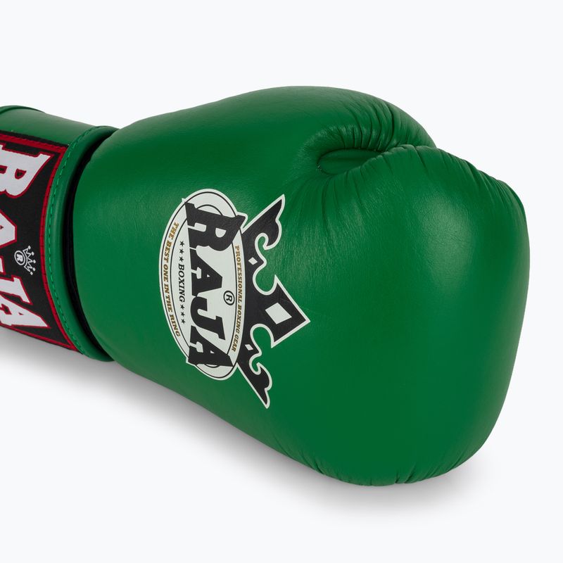 Рукавиці боксерські RAJA BOXING Single Standard Genuine Leather green 5