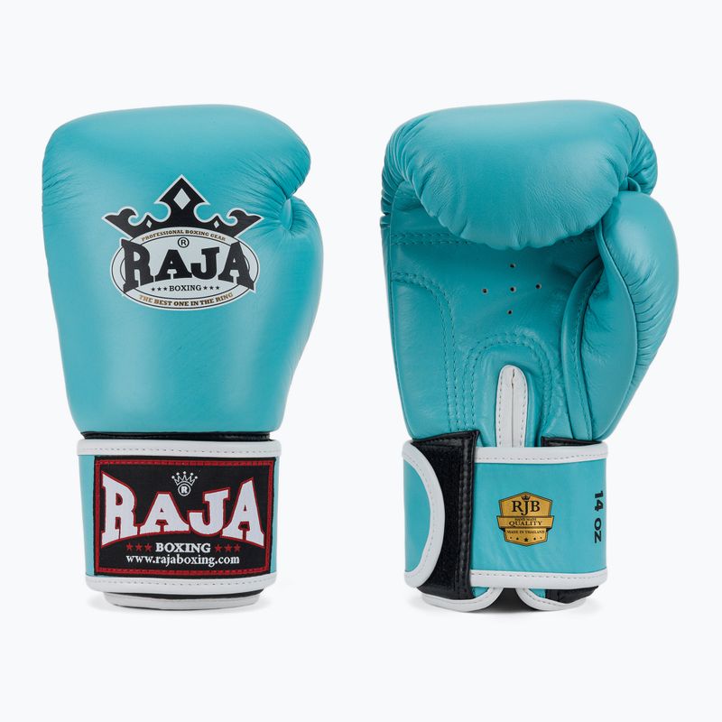 Рукавиці боксерські RAJA BOXING Single Standard Genuine Leather light blue