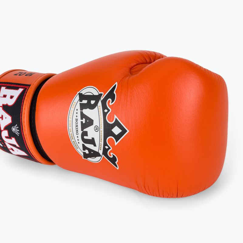 Рукавиці боксерські RAJA BOXING Single Standard Genuine Leather orange 5