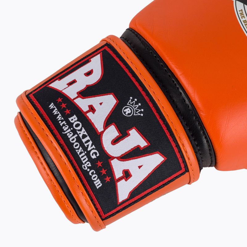 Рукавиці боксерські RAJA BOXING Single Standard Genuine Leather orange 6