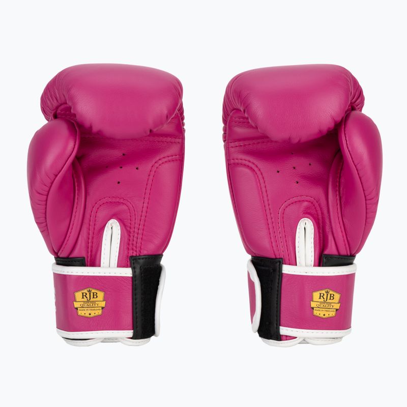 Рукавиці боксерські RAJA BOXING Single Standard Genuine Leather pink 3