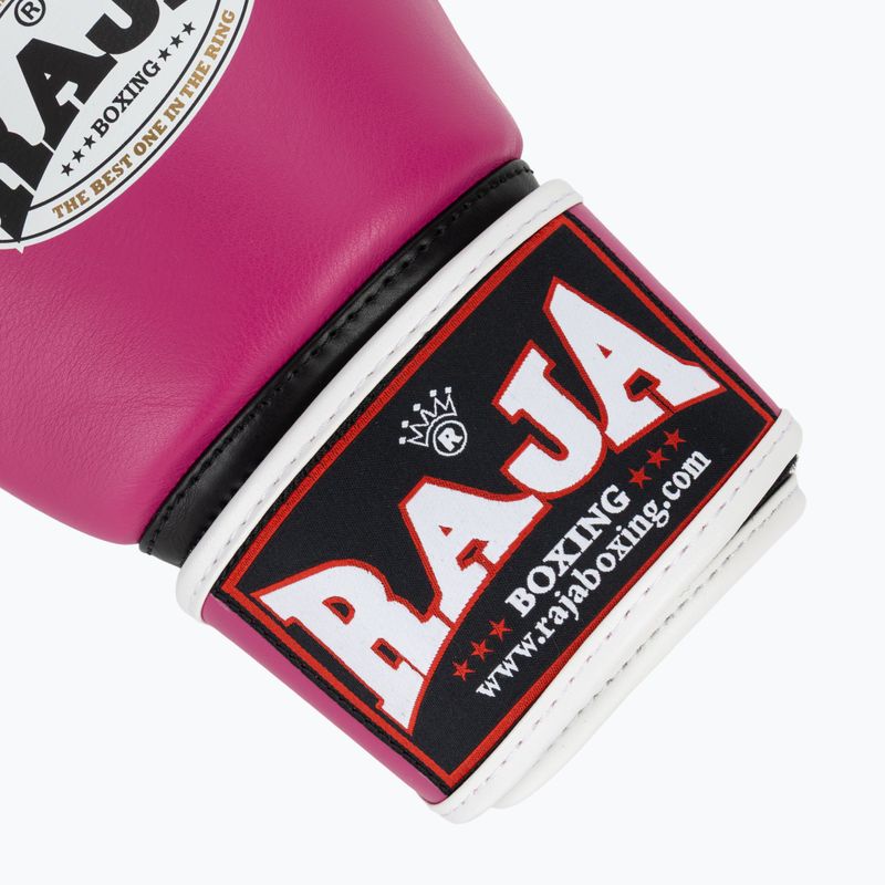 Рукавиці боксерські RAJA BOXING Single Standard Genuine Leather pink 6