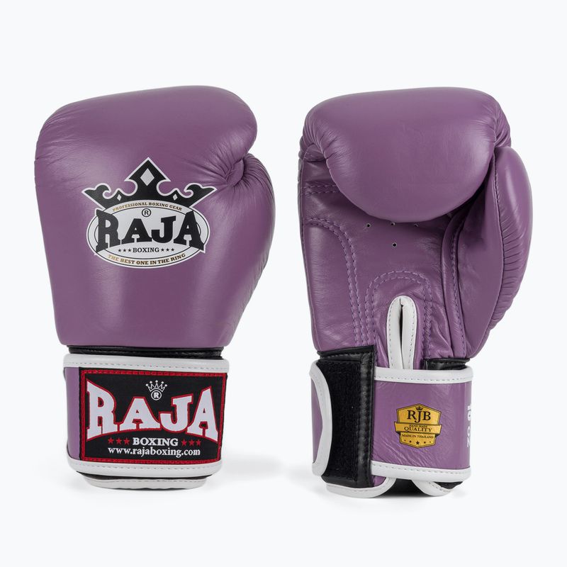 Рукавиці боксерські RAJA BOXING Single Standard Genuine Leather purple