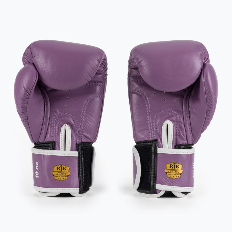 Рукавиці боксерські RAJA BOXING Single Standard Genuine Leather purple 3