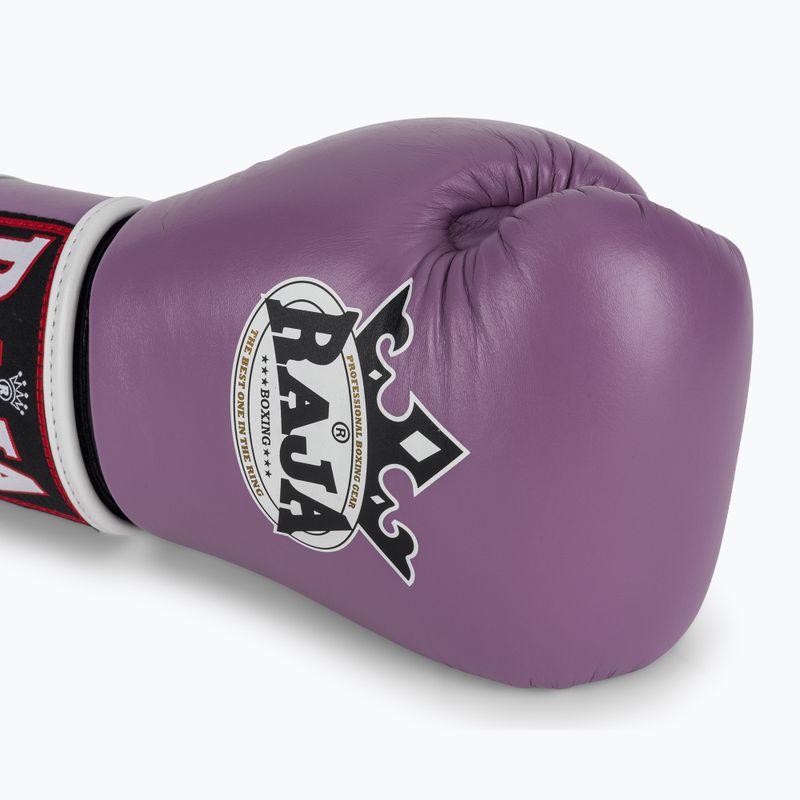 Рукавиці боксерські RAJA BOXING Single Standard Genuine Leather purple 5