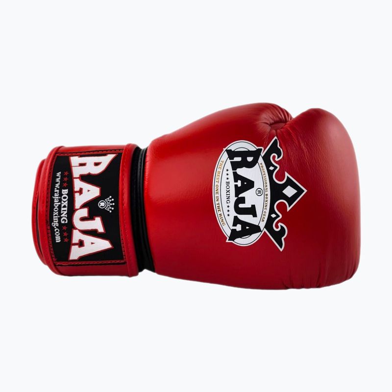 Рукавиці боксерські RAJA BOXING Single Standard Genuine Leather red 3