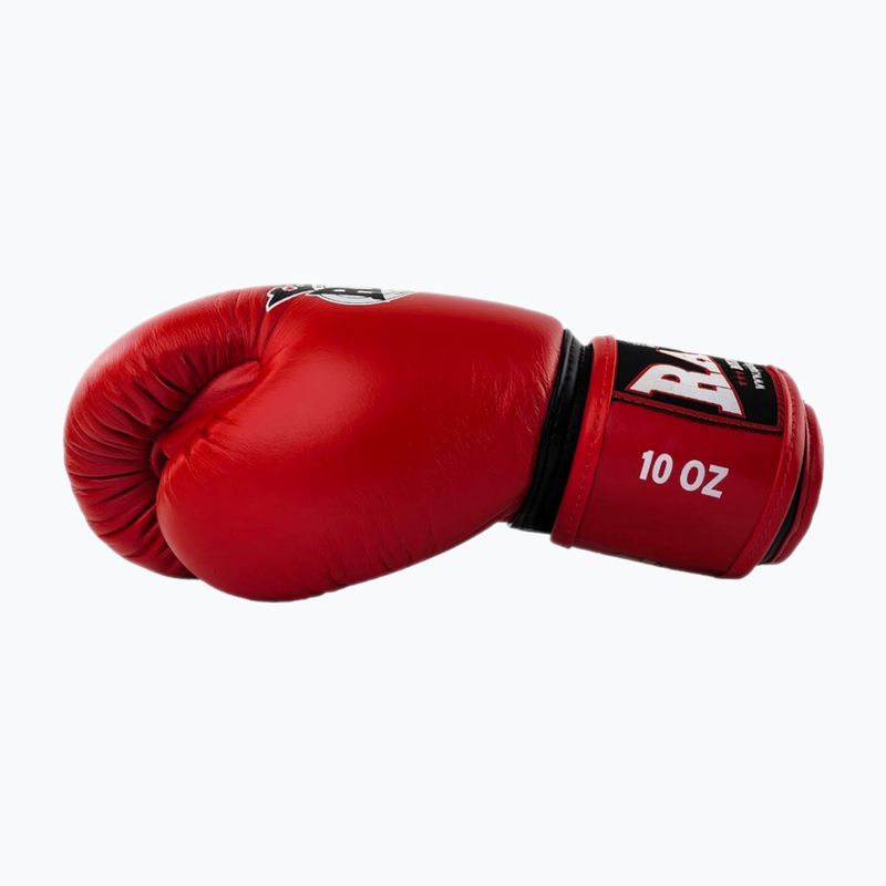 Рукавиці боксерські RAJA BOXING Single Standard Genuine Leather red 4