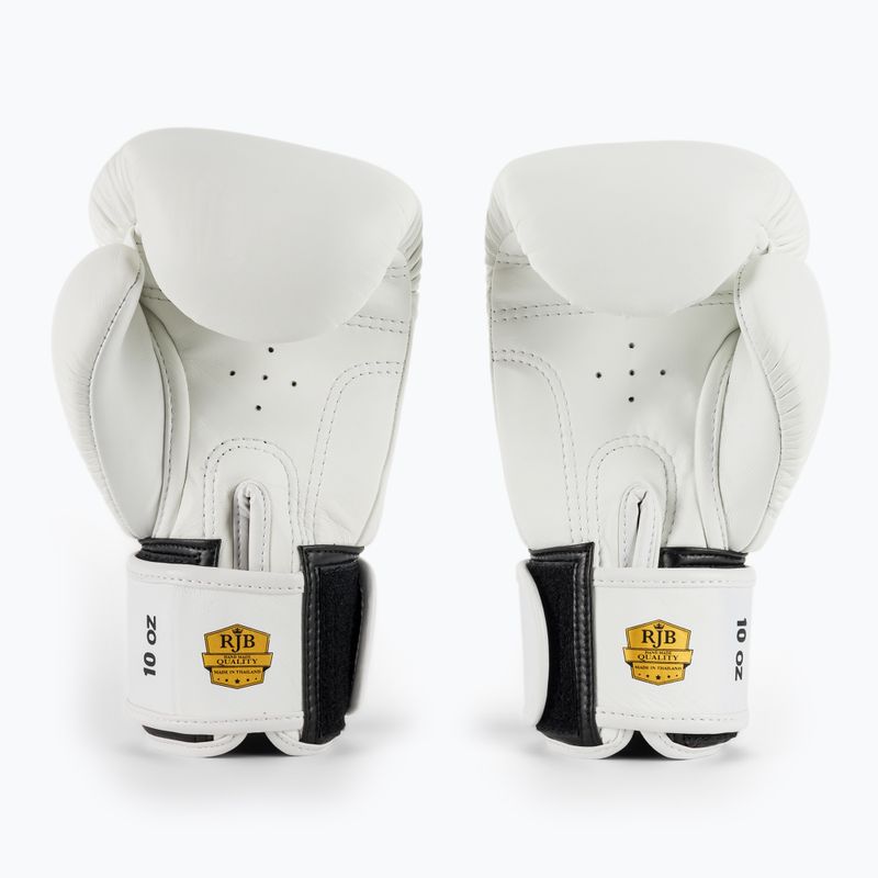Рукавиці боксерські RAJA BOXING Single Standard Genuine Leather white 3