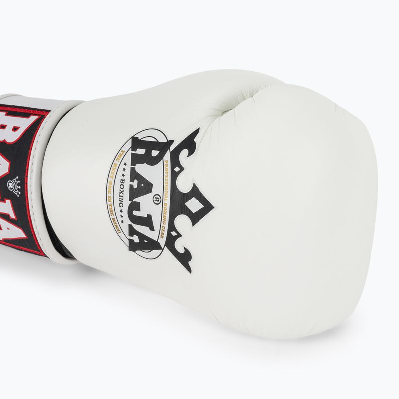 Рукавиці боксерські RAJA BOXING Single Standard Genuine Leather white 5