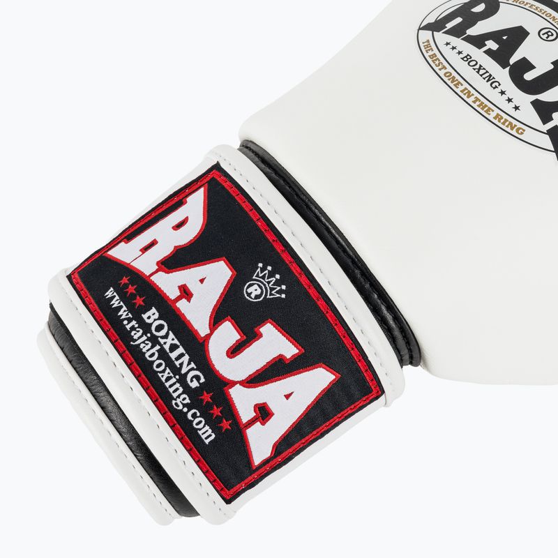 Рукавиці боксерські RAJA BOXING Single Standard Genuine Leather white 6