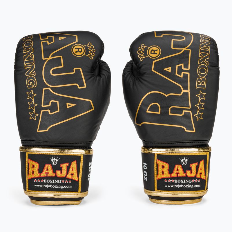 Рукавиці боксерські RAJA BOXING Origin Standard Genuine Leather black 2