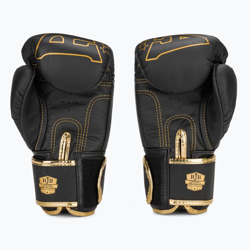 Рукавиці боксерські RAJA BOXING Origin Standard Genuine Leather black 3