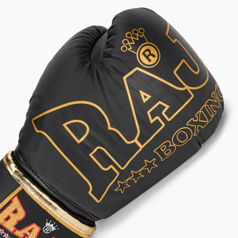 Рукавиці боксерські RAJA BOXING Origin Standard Genuine Leather black 5