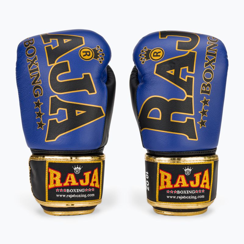 Рукавиці боксерські RAJA BOXING Origin Standard Genuine Leather blue 2