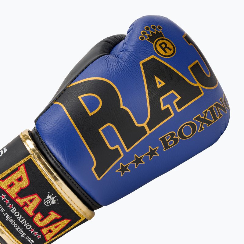 Рукавиці боксерські RAJA BOXING Origin Standard Genuine Leather blue 5