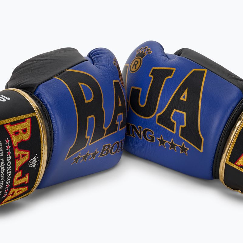 Рукавиці боксерські RAJA BOXING Origin Standard Genuine Leather blue 7