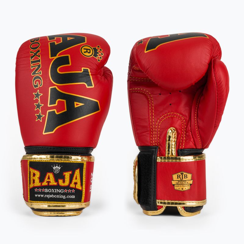 Рукавиці боксерські RAJA BOXING Origin Standard Genuine Leather red