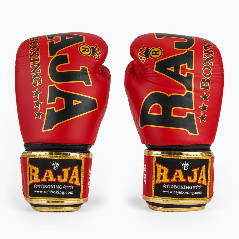 Рукавиці боксерські RAJA BOXING Origin Standard Genuine Leather red 2