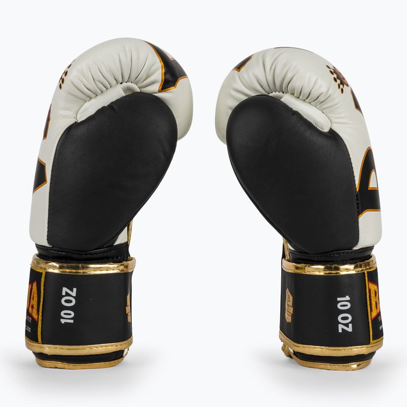 Рукавиці боксерські RAJA BOXING Origin Standard Genuine Leather white 4