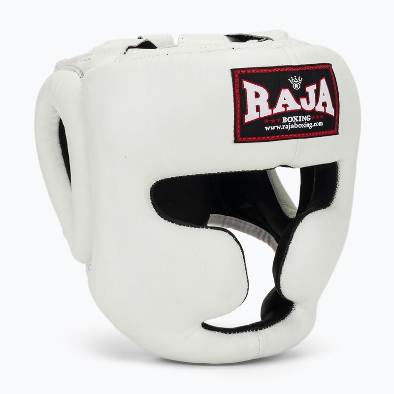 Шолом боксерський RAJA BOXING Genuine Leather white