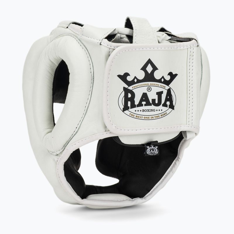 Шолом боксерський RAJA BOXING Genuine Leather white 3
