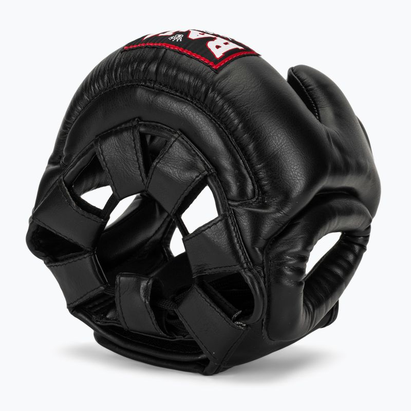 Шолом боксерський RAJA BOXING Semi Leather black 6