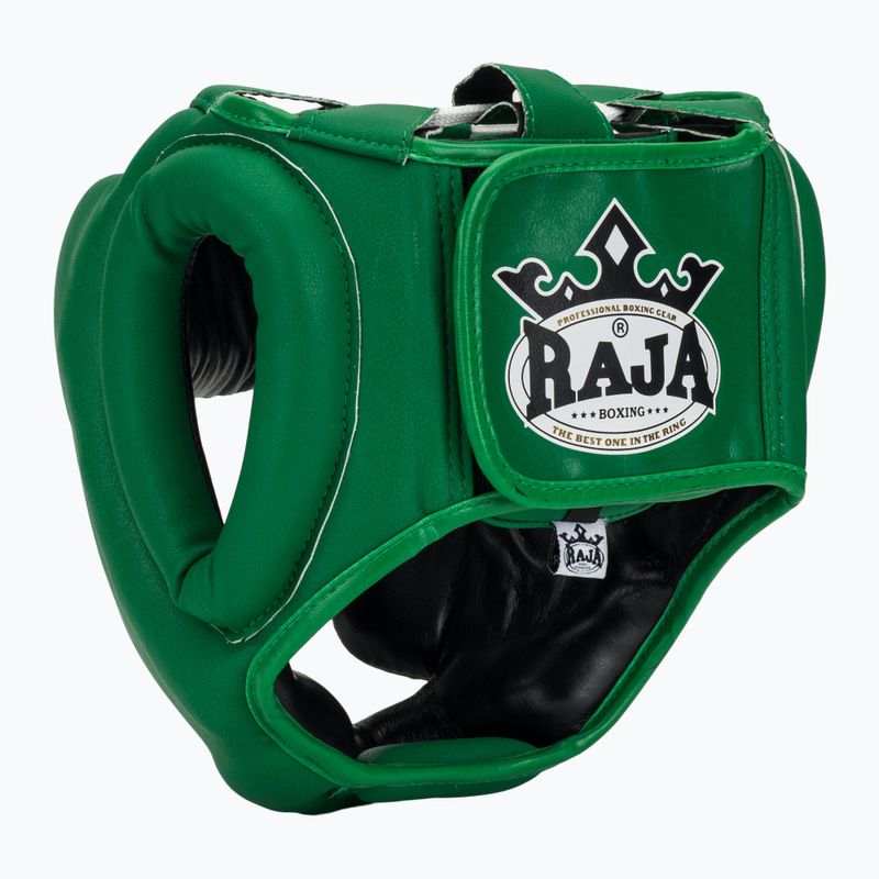 Шолом боксерський RAJA BOXING Semi Leather green 3