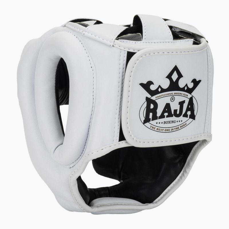 Шолом боксерський RAJA BOXING Semi Leather white 3