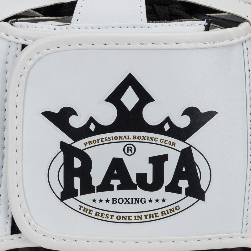 Шолом боксерський RAJA BOXING Semi Leather white 5