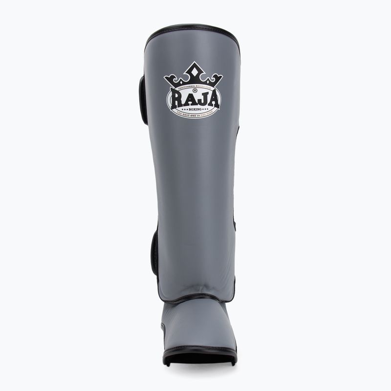 Захист гомілок та стоп RAJA BOXING Lightweight Shin Guards Genuine Leather grey 4